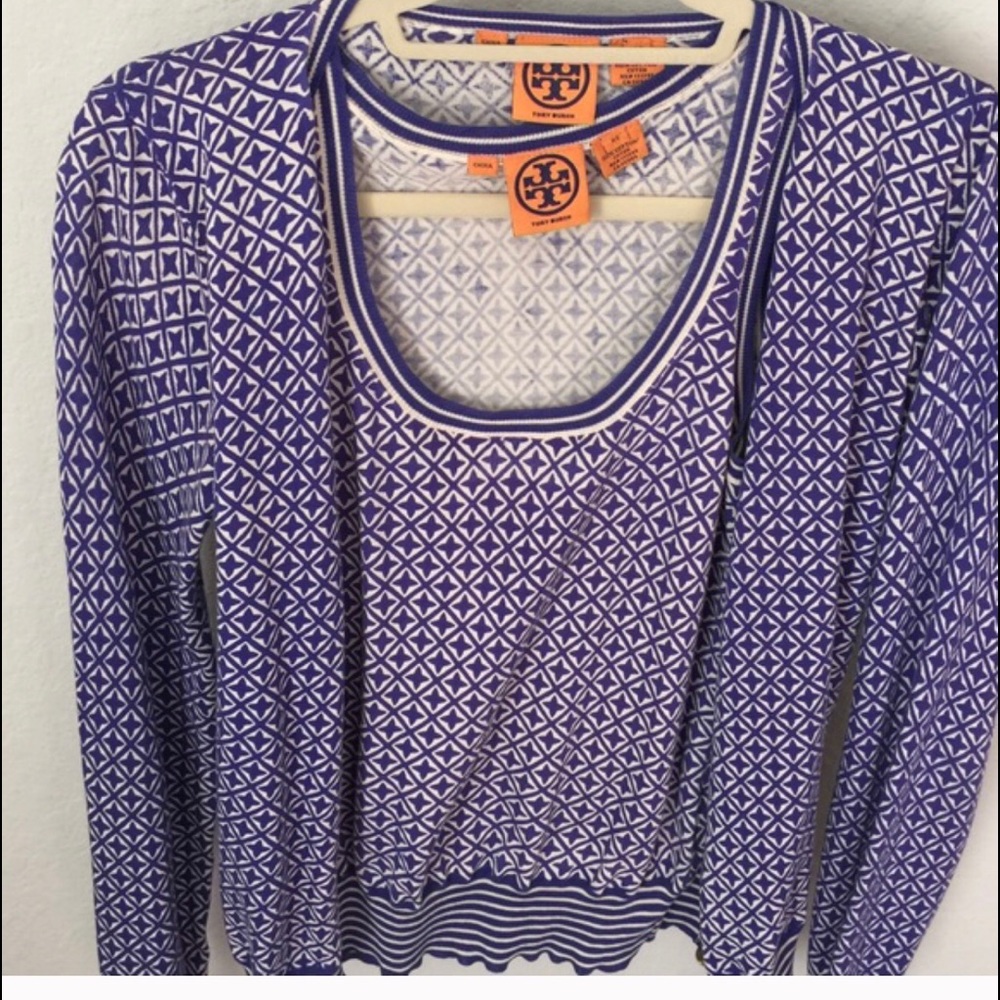 Tory Burch Tank Top & Cardigan